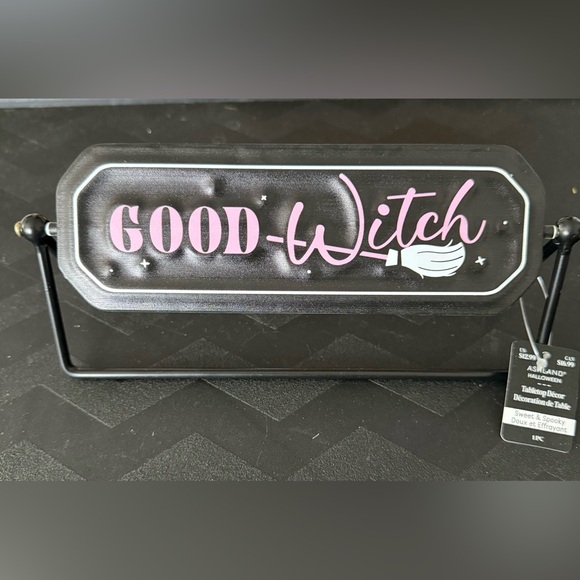 Ashland Good/Bad Witch Ceramic Flip Sign - Picture 1 of 2